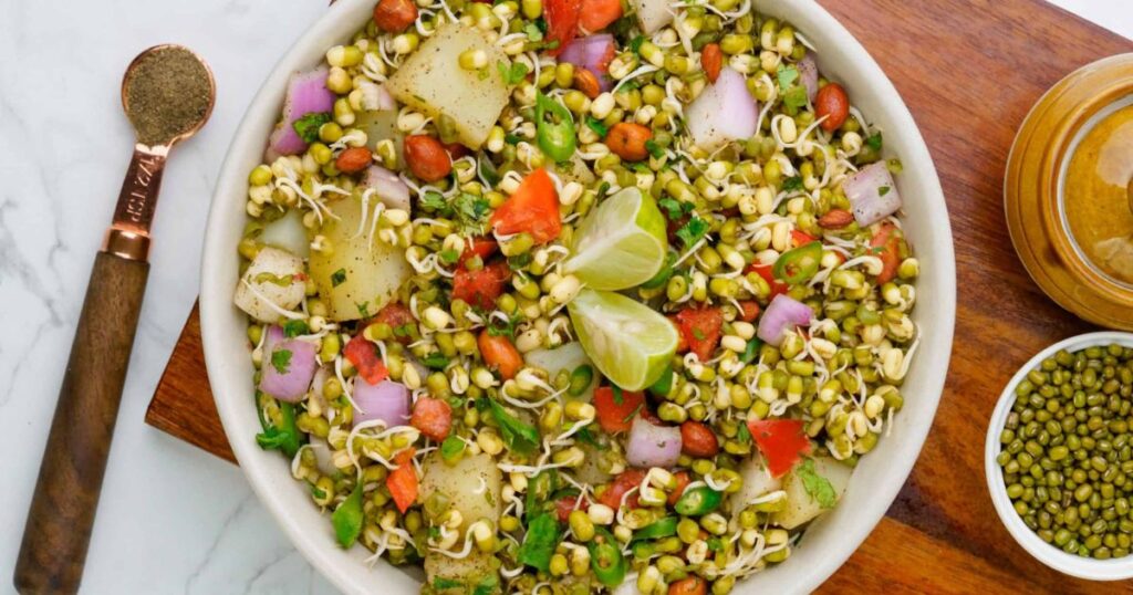 Sprouted Moong Salad